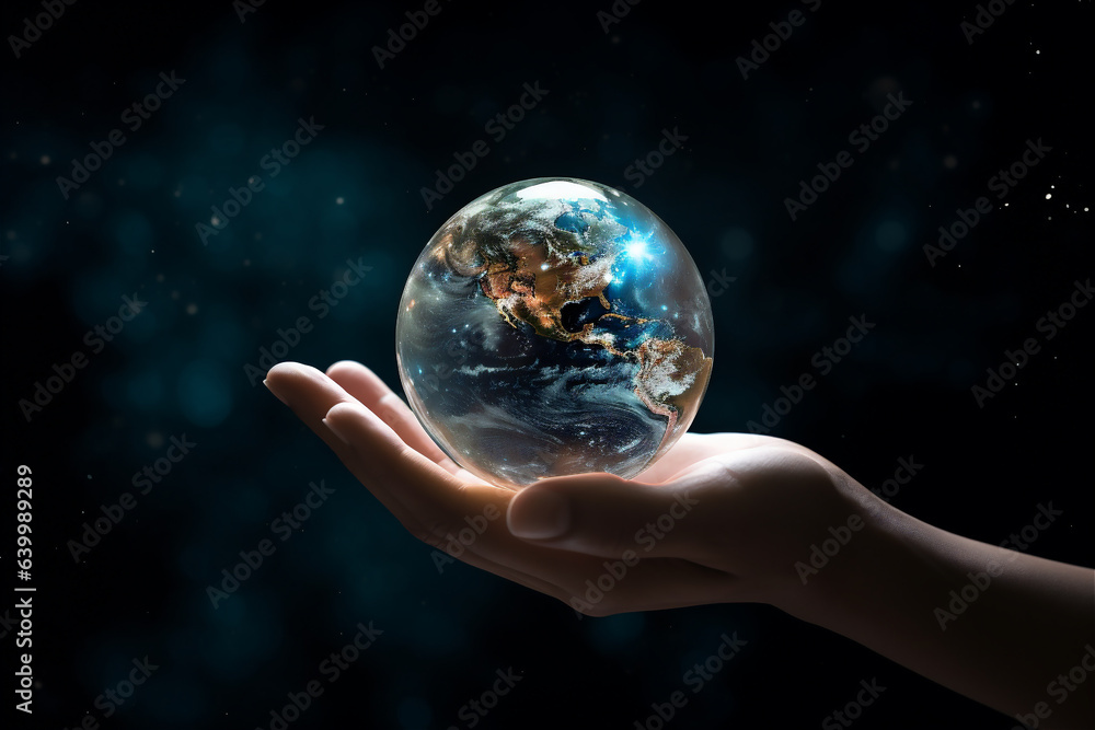close up of a hand holding planet Earth. environment pollution, save clean planet and ecology, sustainable lifestyle close up of a hand holding planet Earth. environment pollution, save clean planet and ecology, sustainable lifestyle