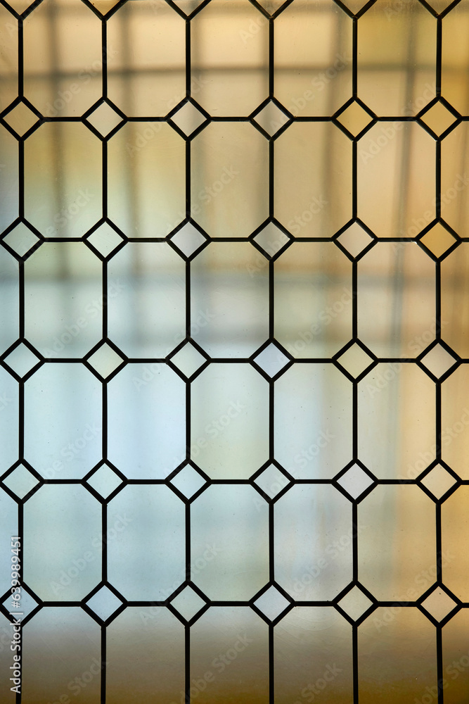 Old window pane with beautiful diamond pattern. Old window pane with beautiful diamond pattern.