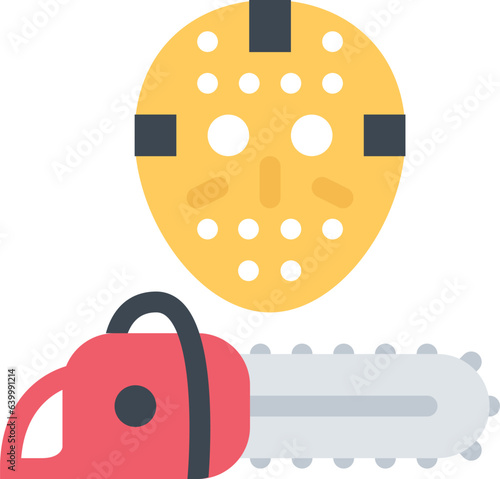 design vector image icons chainsaw mask