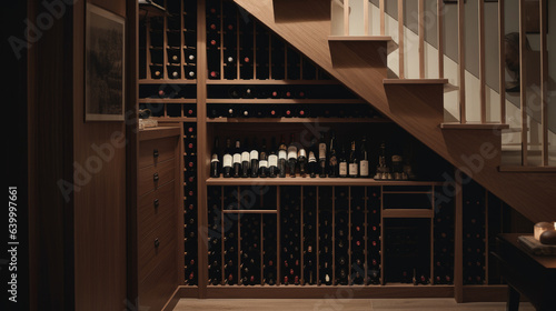 under stair wine storage unit.