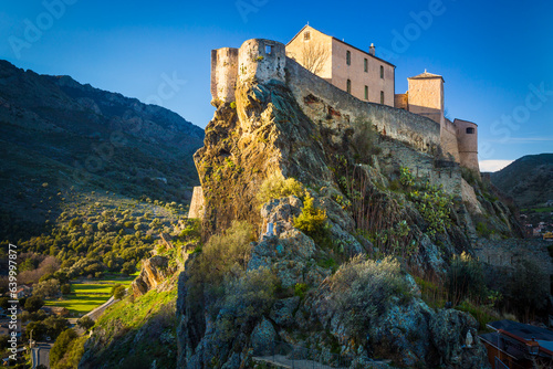 The medieval citadel of Corte in Corsica