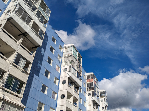 Photography Low angle view of building against cloudy sky