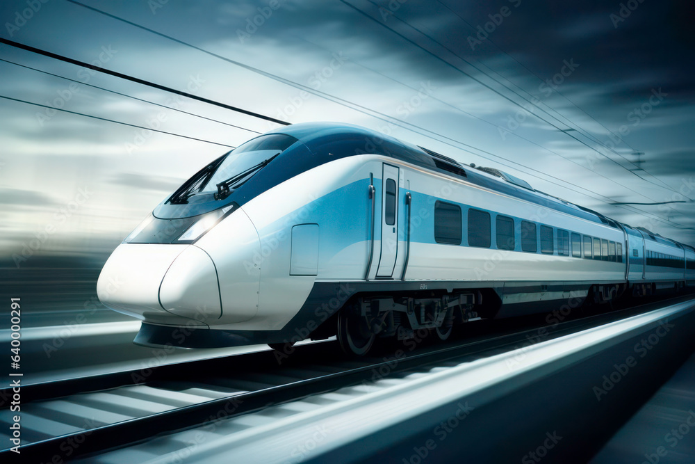 Fototapeta premium train in motion 