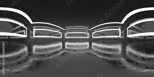 3D Illustration; Computer-generated imagery;  CGI modeling; HDRI; 360º view panoramic; lighting room interior studio Light Reflectors