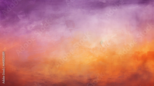 Orange and Purple Haze Over Distressed Landscapes, Artystock Mirage, Abstract, Scratch Art- Generative AI