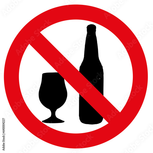 no alcohol sign