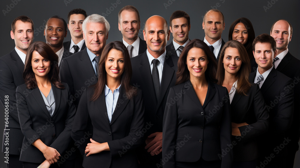 group of successful business people standing group of successful business people standing