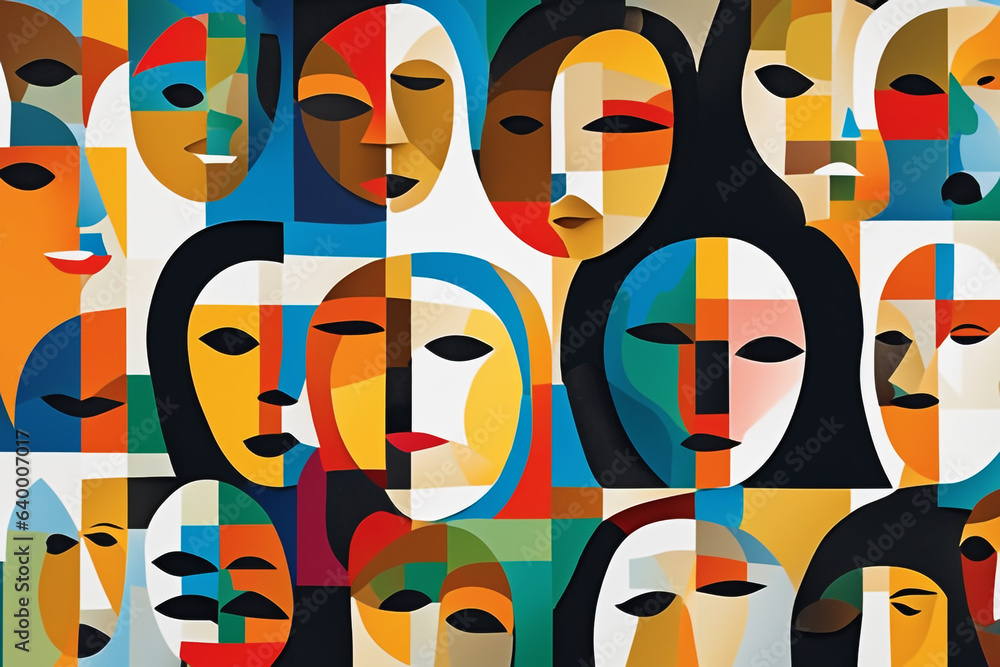 Identity Collage: Abstract Fusion of Diverse Faces