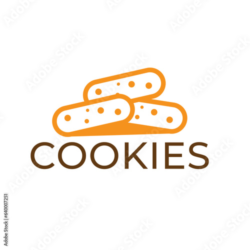 three cookies simple vector illustration.