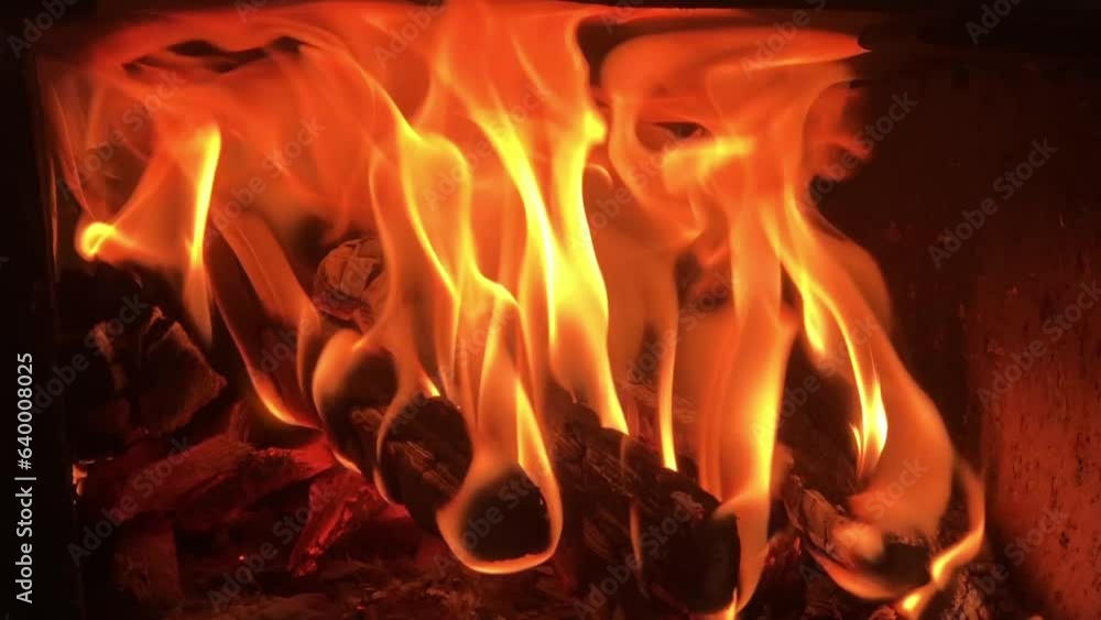 fire, burning wood in a bonfire, close-up, abstract background fire, burning wood in a bonfire, close-up, abstract background