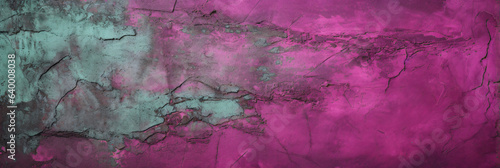 background in shabby chic distressed and grunge purple color with rough surface old concrete wall photo