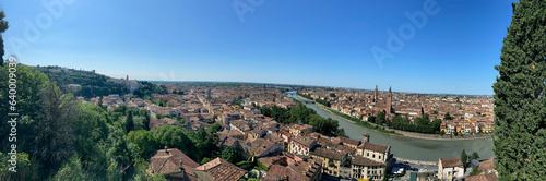 Stunning view of Verona  an italian city
