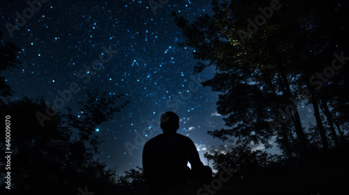 Meditating under the stars