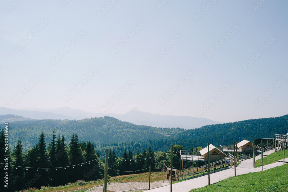 Fototapeta premium Great view of the mountains in sunny weather