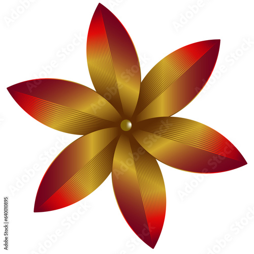 Red and Gold Flower