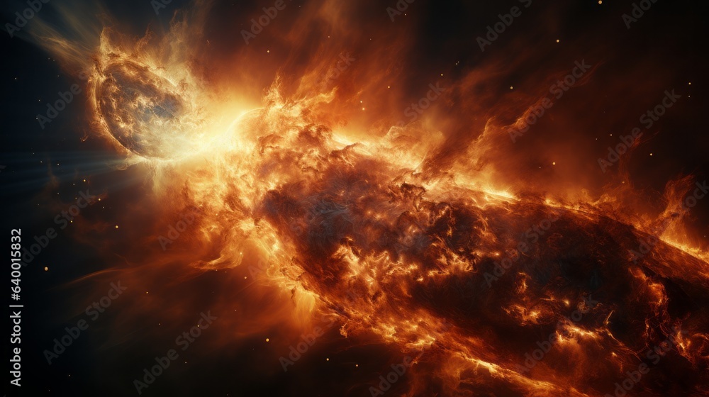 Stock photo of_a bright sun with a magnetic Stock photo of_a bright sun with a magnetic
