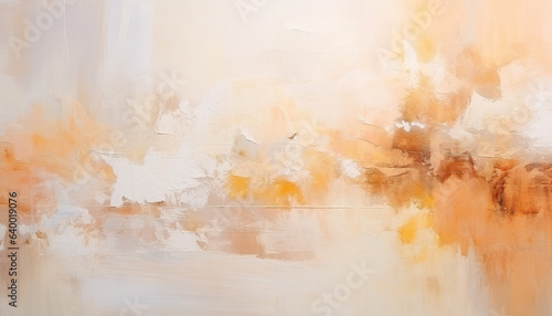 Abstract pale orange oil paint brushstrokes texture pattern painting wallpaper background © Ars Nova