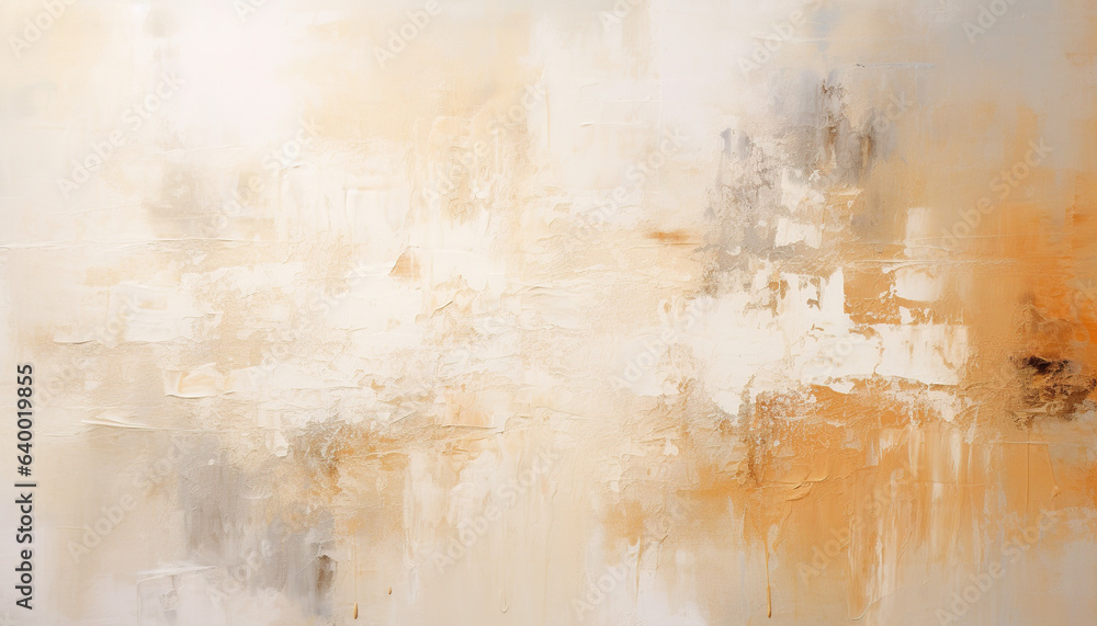 Abstract pale orange oil paint brushstrokes texture pattern painting wallpaper background