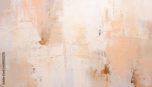 Abstract pale orange oil paint brushstrokes texture pattern painting wallpaper background