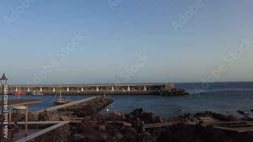 Wallpaper Mural port of the fishing village of la resting in the island of el hierro  in the canary islands Torontodigital.ca