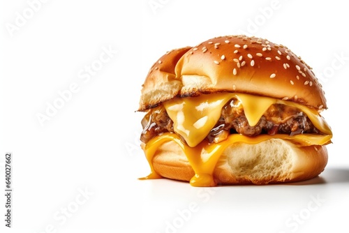 Cheeseburger Isolated on a ...
