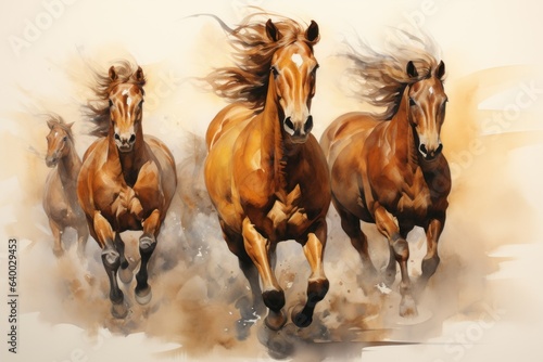 Equine Elegance  The Allure and Splendor of Horses in Art and Reality
