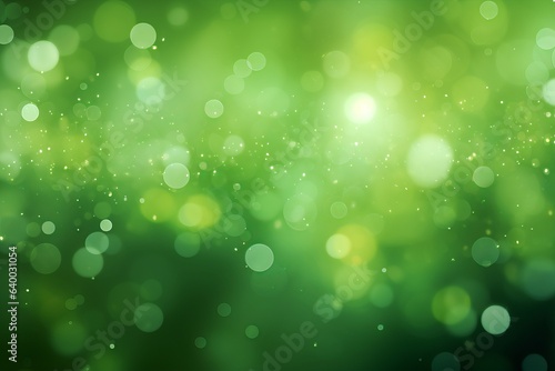 Abstract green bokeh background