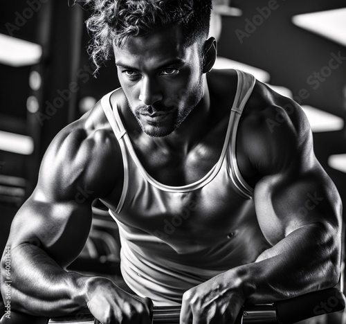 portrait of a muscular man