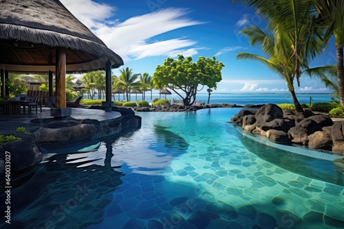 Luxury tropical vacation Spa swimming pool