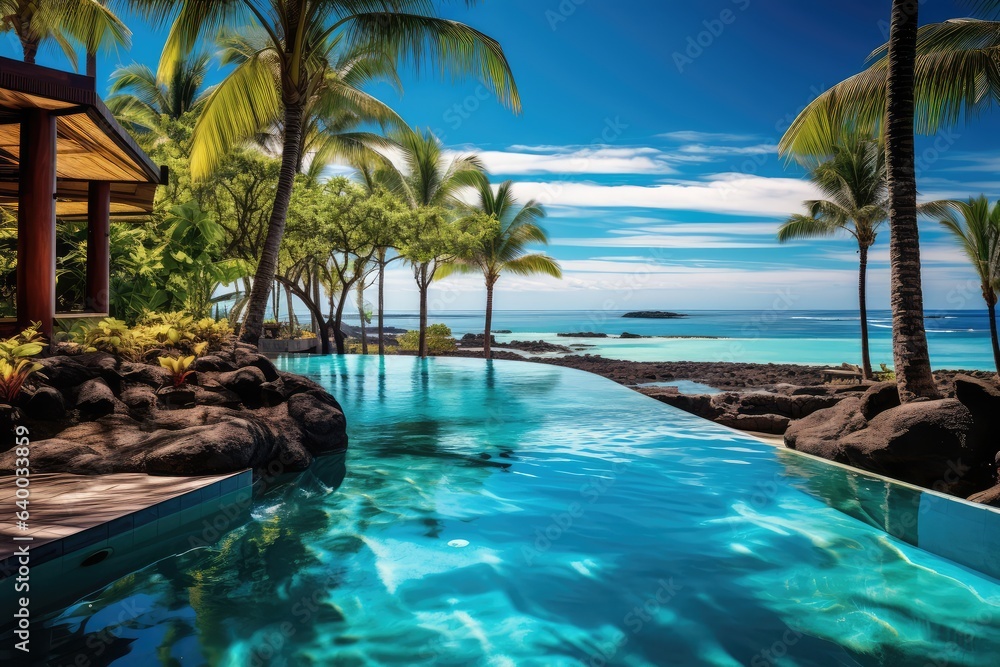 Luxury tropical vacation Spa swimming pool