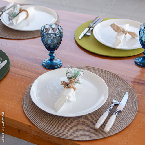 Konstfotografi Ambientação de restaurante caro e aconchegante.