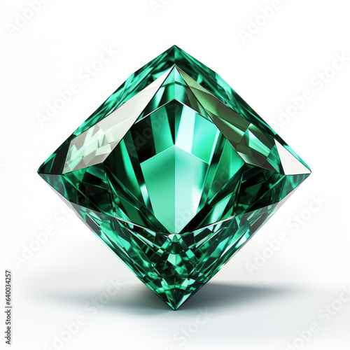 emerald on white