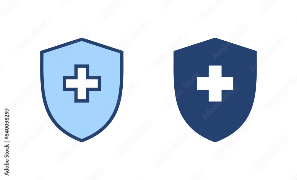 Health insurance icon vector. Insurance health document sign and symbol Health insurance icon vector. Insurance health document sign and symbol
