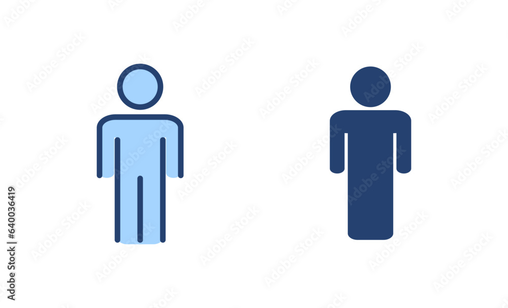 Man icon vector. male sign and symbol. human symbol Man icon vector. male sign and symbol. human symbol