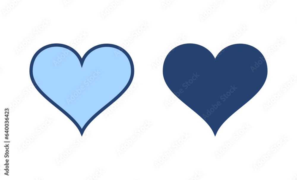 Love icon vector. Heart sign and symbol. Like icon vector.