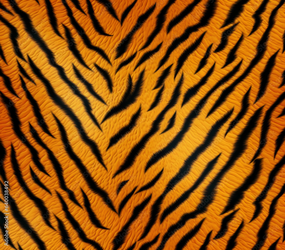 Detail Skin of Tiger, Ai Generated Detail Skin of Tiger, Ai Generated