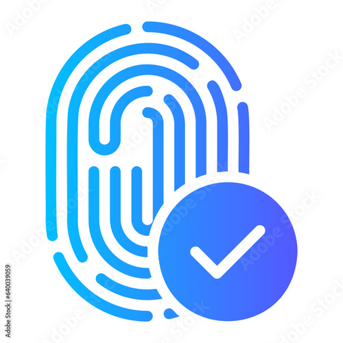 biometrics gradient icon