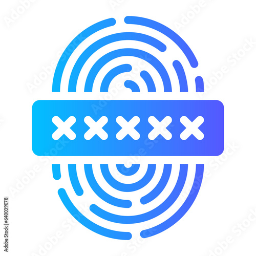 biometrics gradient icon