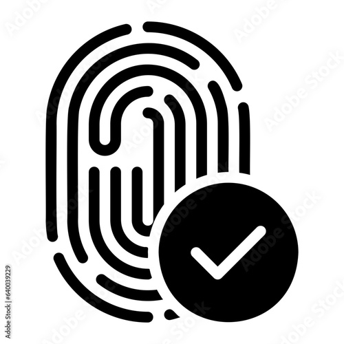 biometrics glyph icon