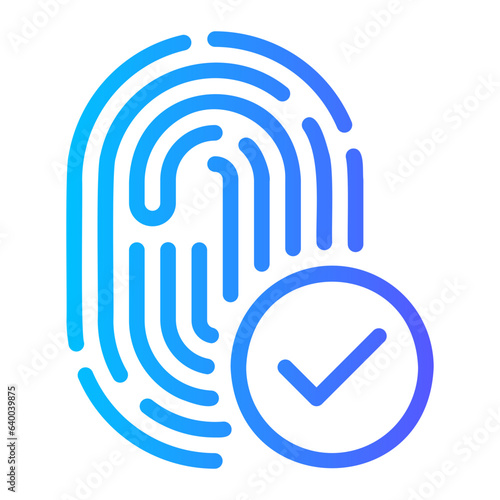 biometrics gradient icon