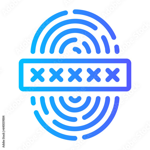 biometrics gradient icon