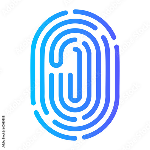 finger print gradient icon