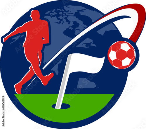 Premium Editable Vector Footgolf Logo for your team club and tournament event	