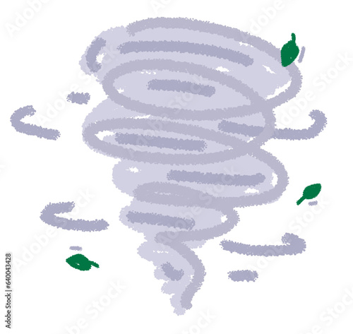 Obraz na plátně line drawing icon cute cartoon symbol disaster natural disaster storm