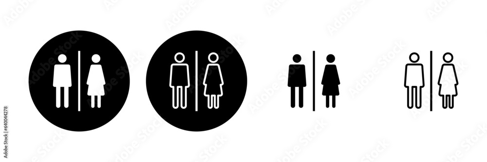 Toilet icon set. restrooms icon vector. bathroom sign. wc, lavatory Toilet icon set. restrooms icon vector. bathroom sign. wc, lavatory