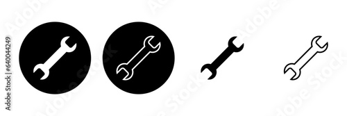 Wrench icon set. repair icon vector. tools icon vector