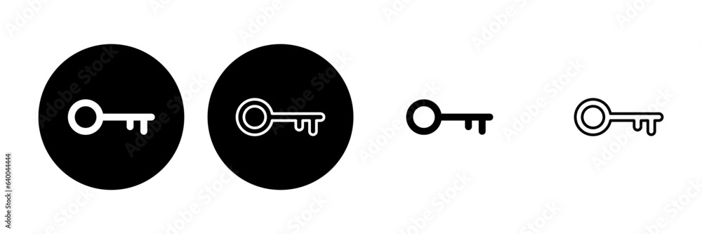 Key icon set. Key vector icon. Key symbol Key icon set. Key vector icon. Key symbol