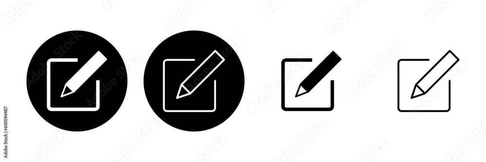 Edit icon set. edit document icon. edit text icon. pencil. sign up Edit icon set. edit document icon. edit text icon. pencil. sign up