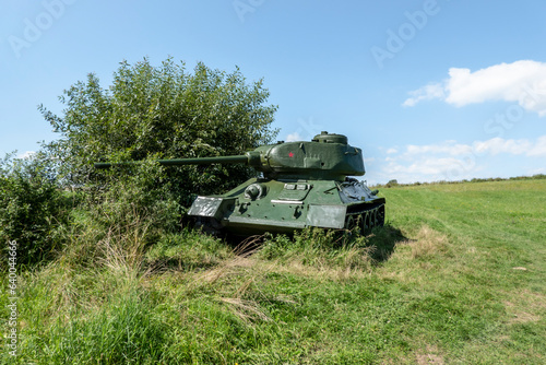 Battle tank T-34 from the time of the World War II