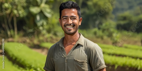 photo of a farmer in his field, agriculture, fair trade, ethics, world produce photo